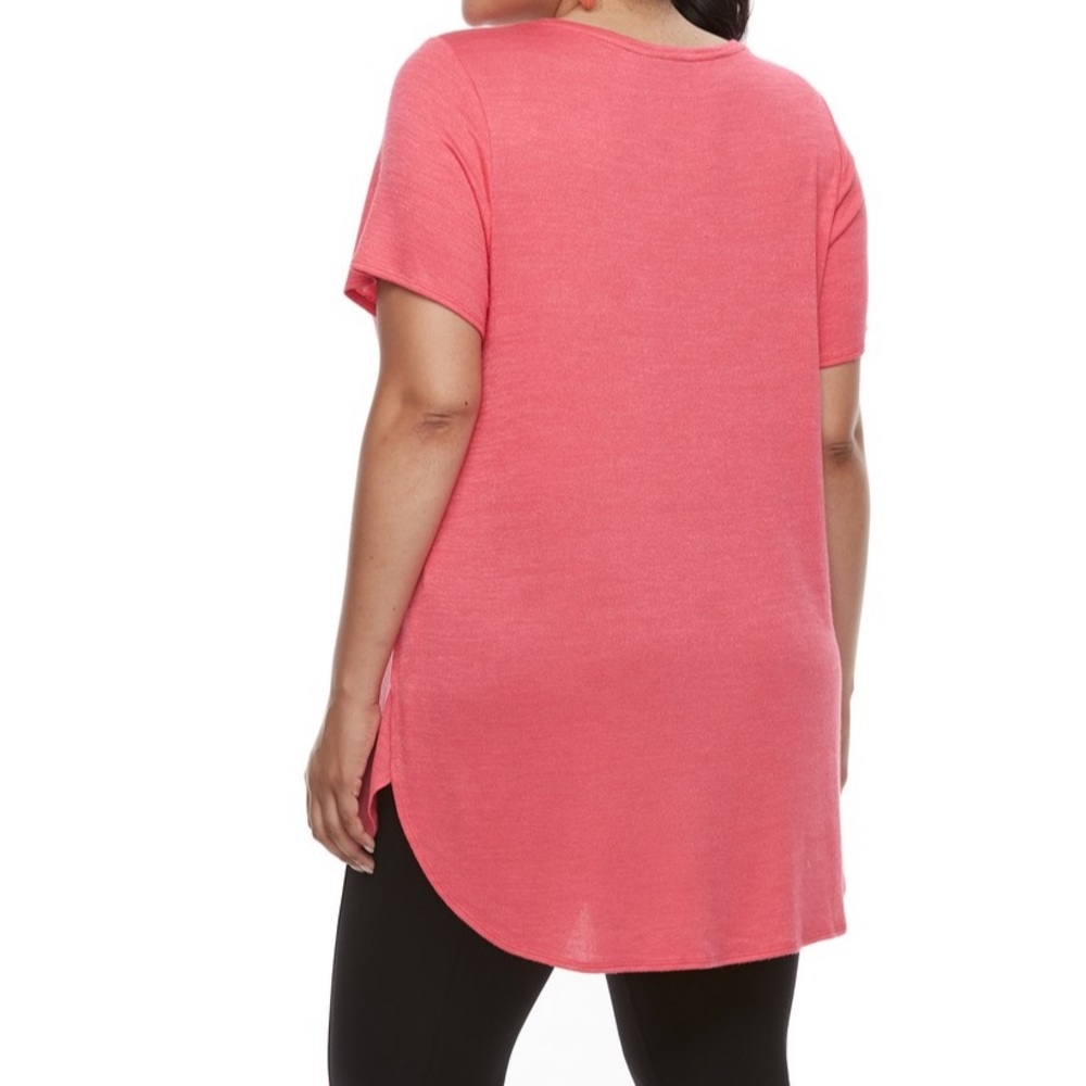 NWT Apt. 9 High-Low Tunic Grey SZ 3X - Picture 2 of 2